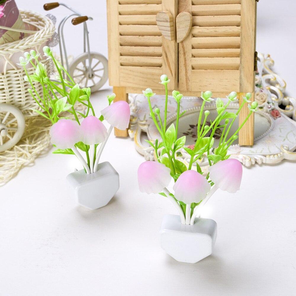0206 Night Lamps White Flower Pot Color Changing Light & Mushrooms Light Sensor LED Decorative Night Lamp Night Lamp - SkyShopy 0206 Night Lamps White Flower Pot Color Changing Light & Mushrooms Light Sensor LED Decorative Night Lamp Night Lamp - SkyShopy